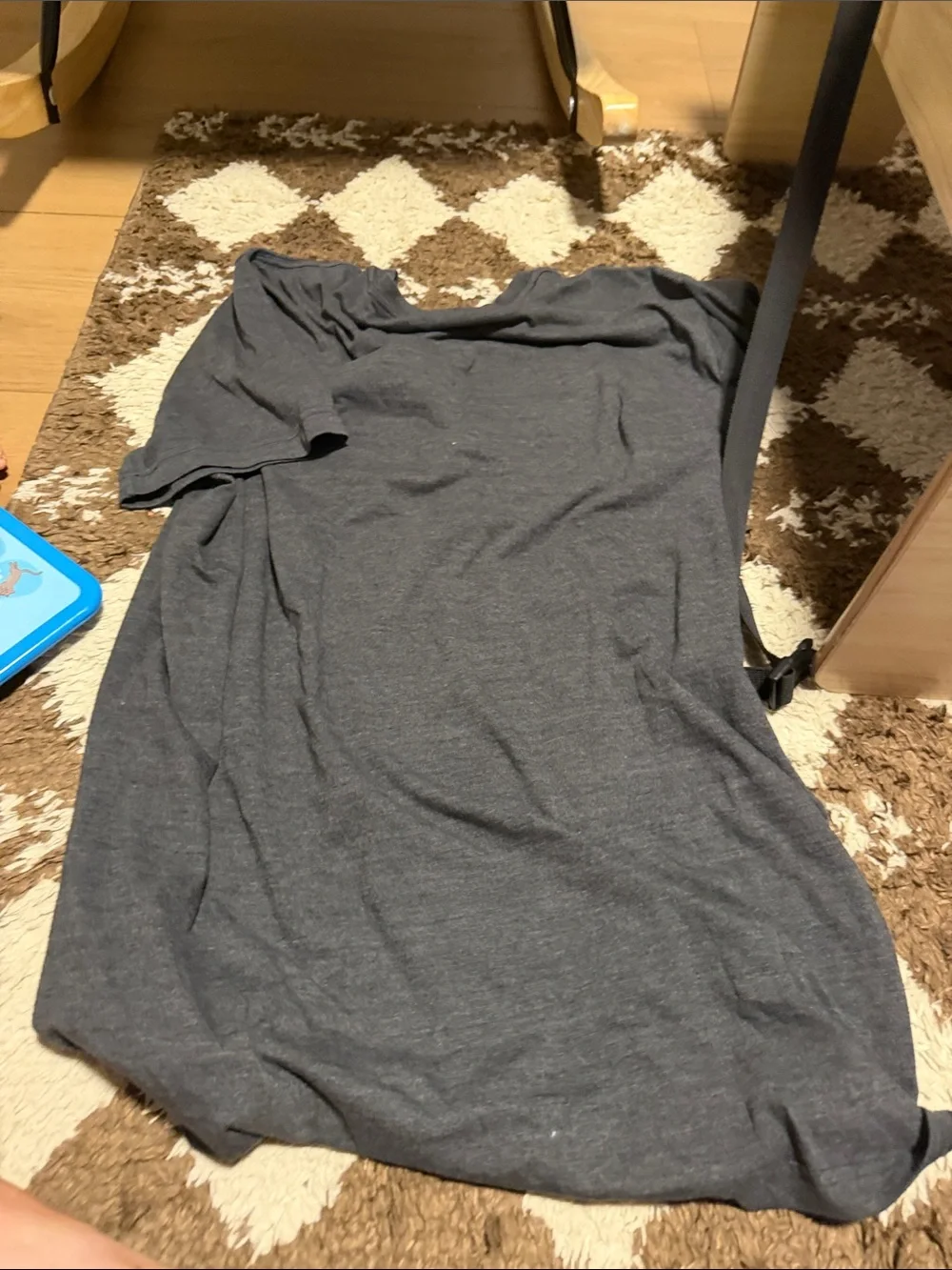 The North Face Dark Gray Short Sleeve Tee with White Flag Graphic
